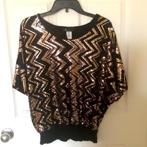 Sequined Monamie USA Top